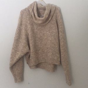 Turtle neck tan sweater